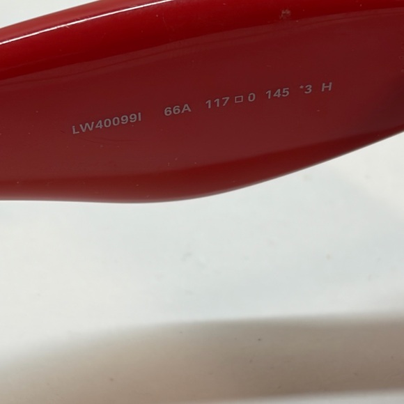 LOEWE Red Inflated Sunglasses Plastic RED LW400991 Unisex - Picture 7 of 13